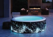 Бассейн СПА "DELUXE ROUND BUBBLE"4 персоны (196х71см)1шт/упак 28494										